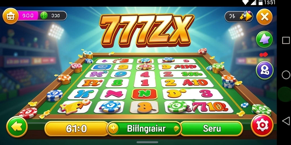 Screenshot gameplay 777ZX menampilkan suasana menarik permainan Bingo.