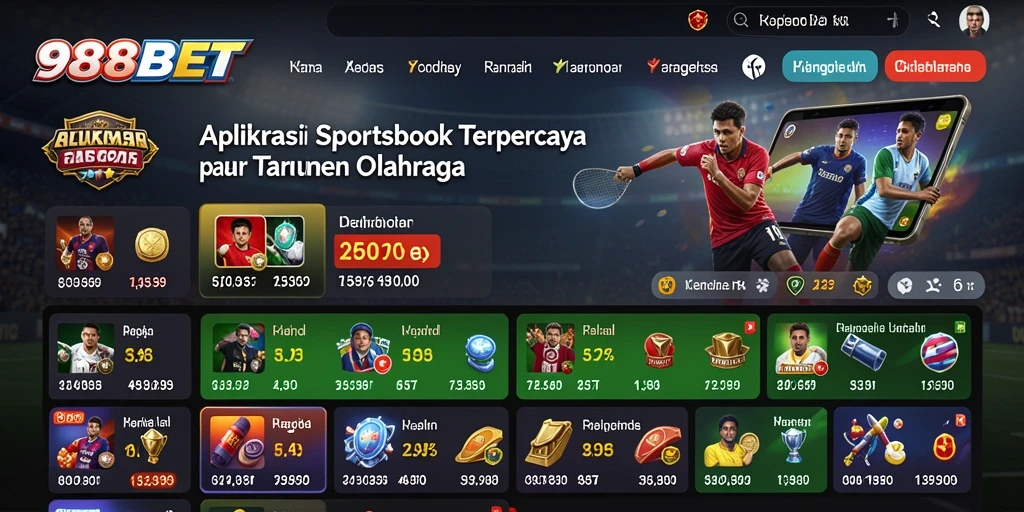 Tangkapan layar gameplay 988BET menampilkan antarmuka taruhan yang intuitif.