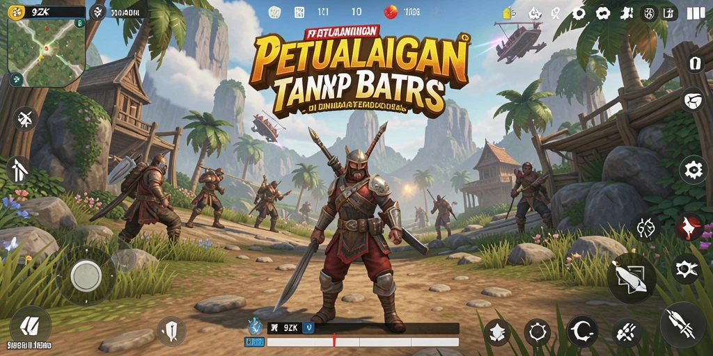 Tangkapan layar menunjukkan petualangan seru di dunia terbuka 9ZK.