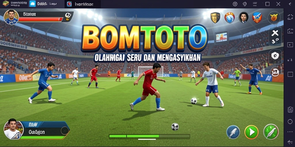 Screenshot utama BOMTOTO menunjukkan gameplay kompetitif yang mendebarkan.