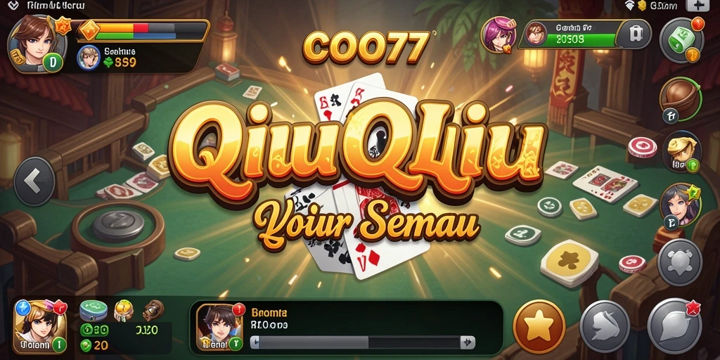Tampilan menarik saat bermain QiuQiu di COO77.