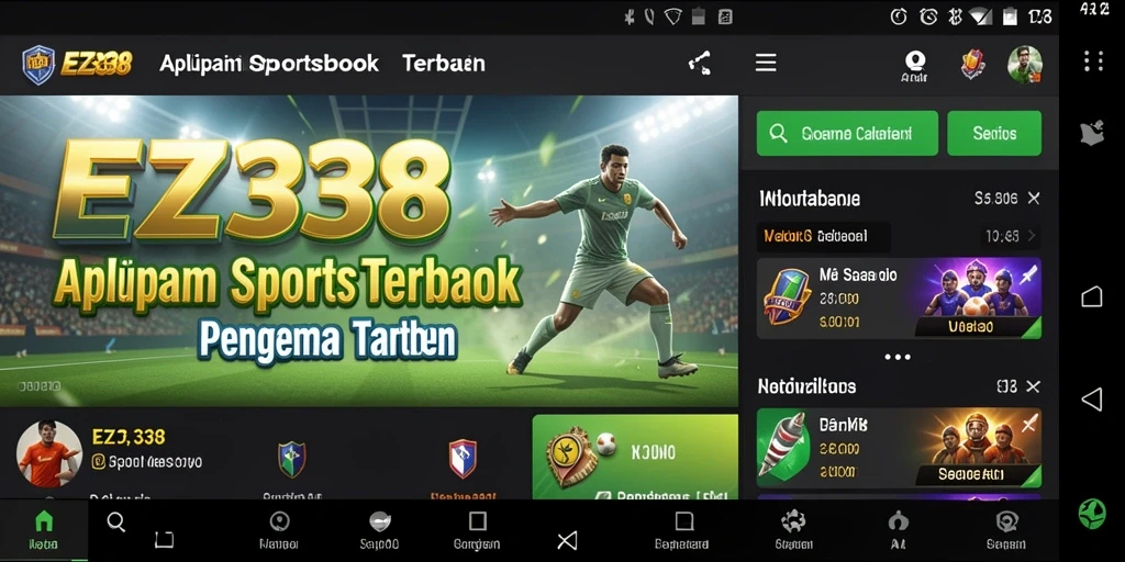 Tangkapan layar utama EZ338 menampilkan pengalaman taruhan yang seru dan interaktif.