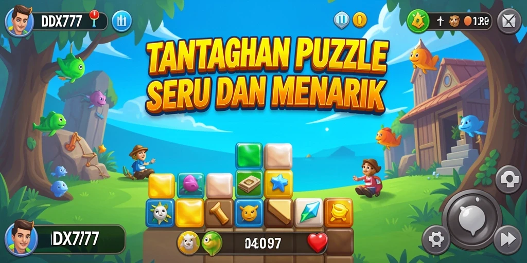 Tampilan gameplay seru dari IDX777 yang menantang pemikiran.