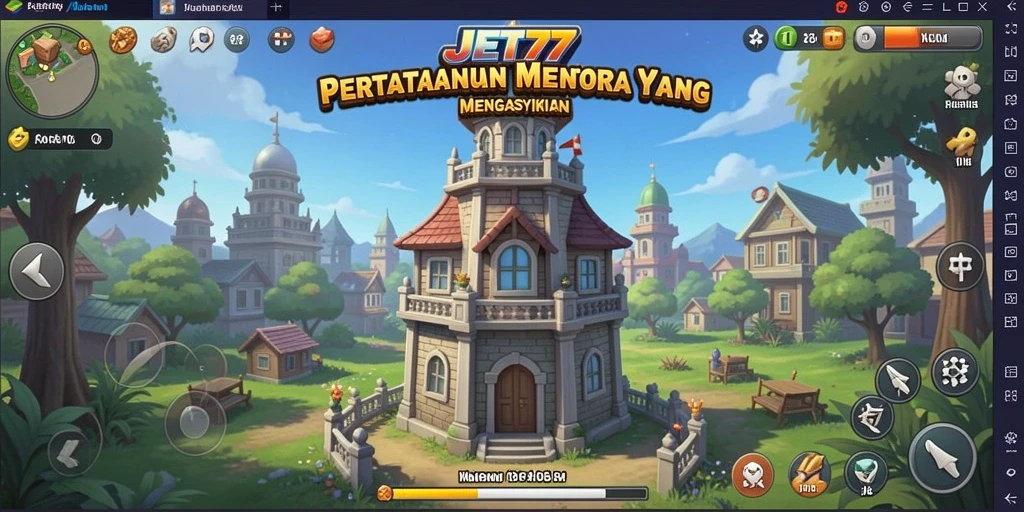 Gameplay JET77 menampilkan strategi Tower Defense yang memukau.