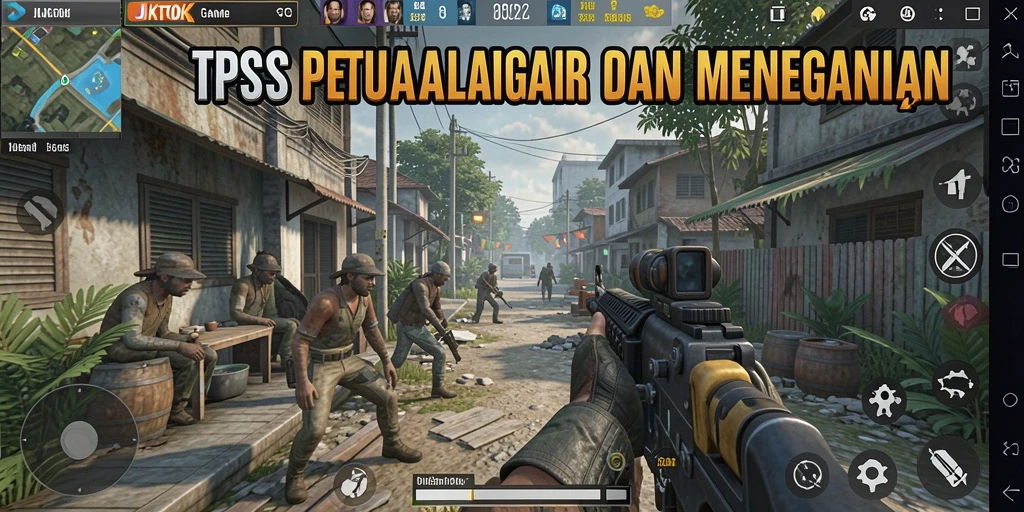 Tampilan gameplay menegangkan saat bertarung di JKTOK.