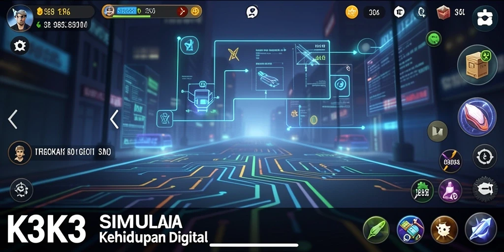 Tampilan gameplay K3K3 yang menarik dan interaktif.