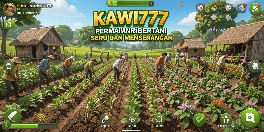 Tangkapan layar gameplay KAWI777 yang menunjukkan keseruan bertani.