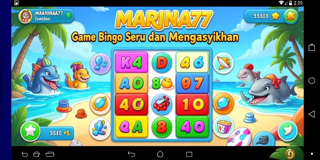 Tampilan screenshot gameplay MARINA77 yang menggambarkan keseruan bermain Bingo.