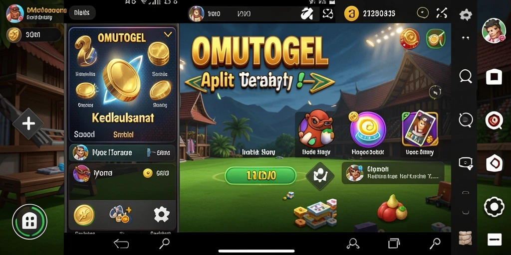 Tampilan screenshot OMUTOGEL dengan fitur canggih yang menarik.