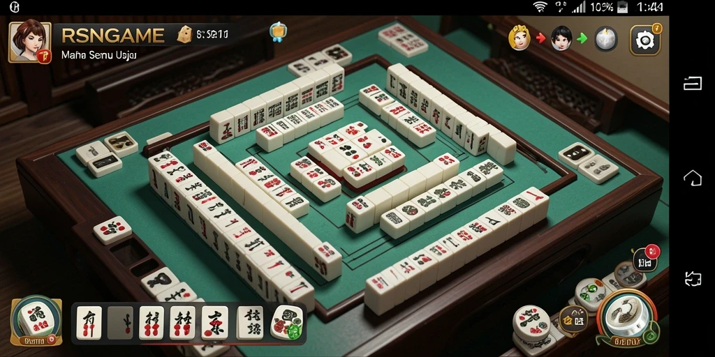 Gameplay seru Mahjong di RSNGAME dengan tampilan grafis menarik.