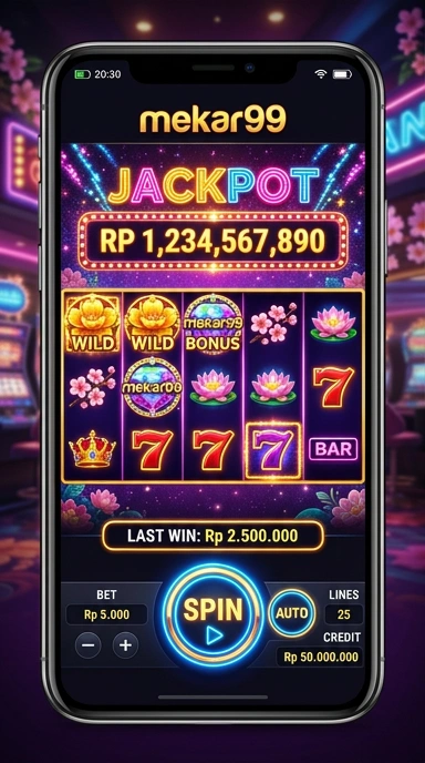 Tampilan antarmuka pengguna dari aplikasi mekar99 yang sederhana dan menarik.